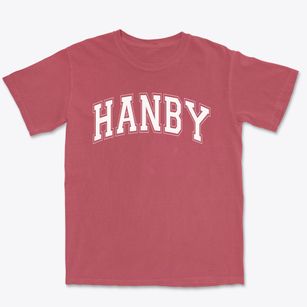 Hanby Elementary School Varsity Arch Premium Heavyweight T-shirt