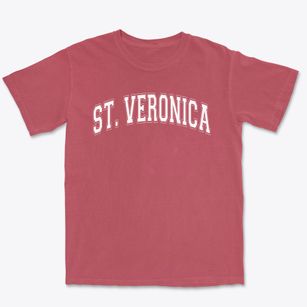 Saint Veronica School Varsity Arch Premium Heavyweight T-shirt