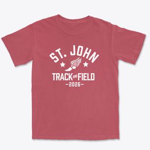 St. John-endicott High School Track and Field Premium Heavyweight T-shirt