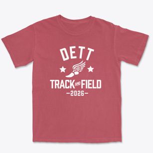 Dett Elementary School Track and Field Premium Heavyweight T-shirt