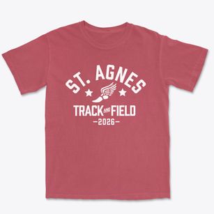 Saint Agnes School Track and Field Premium Heavyweight T-shirt
