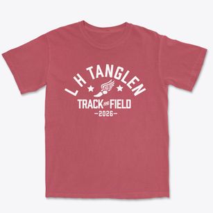 L H Tanglen Elementary School Track and Field Premium Heavyweight T-shirt