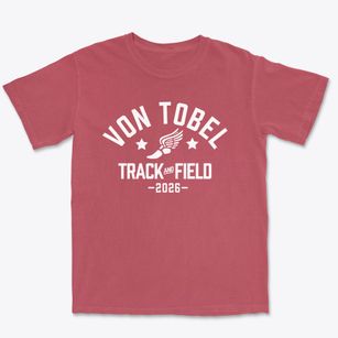 Von Tobel Middle School Track and Field Premium Heavyweight T-shirt