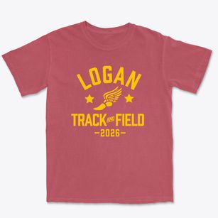 Logan Elementary School Track and Field Premium Heavyweight T-shirt