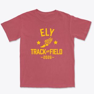 Ely Elementary School Track and Field Premium Heavyweight T-shirt
