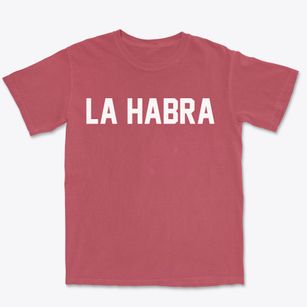La Habra California Classic Block Premium Heavyweight T-shirt