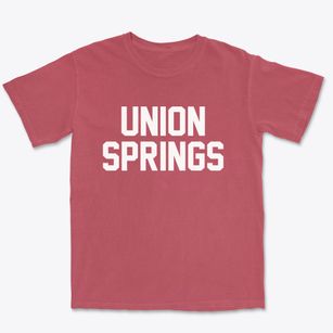 Union Springs Alabama Classic Block Premium Heavyweight T-shirt