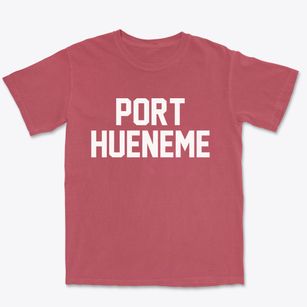 Port Hueneme California Classic Block Premium Heavyweight T-shirt