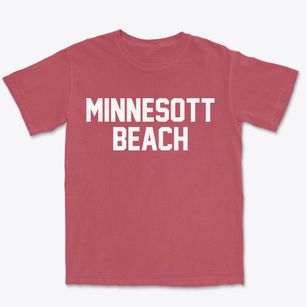 Minnesott Beach North Carolina Classic Block Premium Heavyweight T-shirt