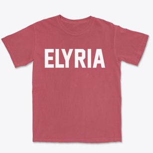 Elyria Nebraska Classic Block Premium Heavyweight T-shirt