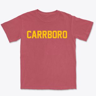 Carrboro North Carolina Classic Block Premium Heavyweight T-shirt