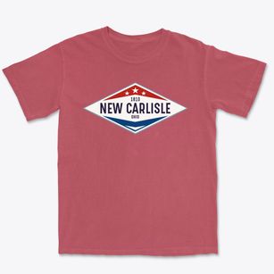 New Carlisle Ohio Diamond Star Premium Heavyweight T-shirt