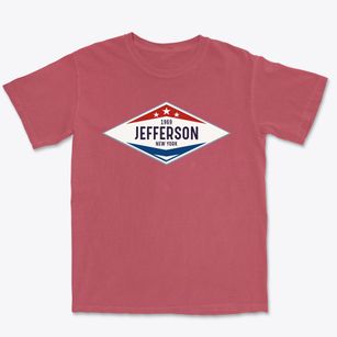 Jefferson New York Diamond Star Premium Heavyweight T-shirt