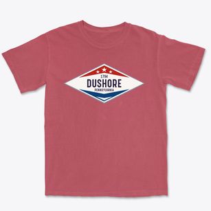 Dushore Pennsylvania Diamond Star Premium Heavyweight T-shirt