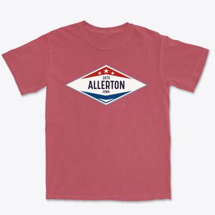 Allerton Iowa Diamond Star Premium Heavyweight T-shirt