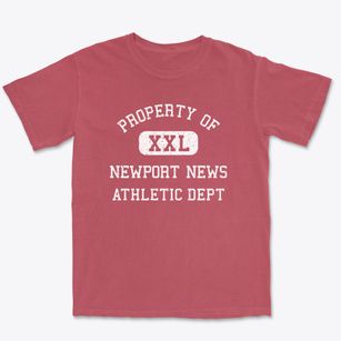 Newport News Virginia Athletic Dept Premium Heavyweight T-shirt