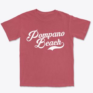 Pompano Beach Florida Vintage Team Premium Heavyweight T-shirt