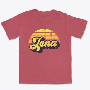 Jena Louisiana Sublime Sunset Premium Heavyweight T-shirt
