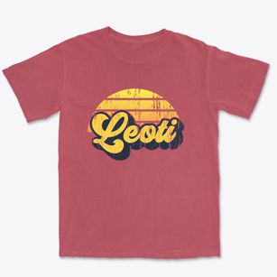 Leoti Kansas Sublime Sunset Premium Heavyweight T-shirt