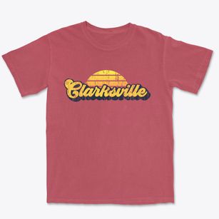 Clarksville Iowa Sublime Sunset Premium Heavyweight T-shirt