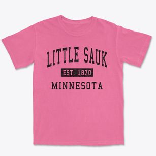 Little Sauk Minnesota Classic Established Premium Heavyweight T-shirt