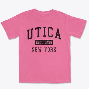 Utica New York Classic Established Premium Heavyweight T-shirt