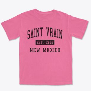 Saint Vrain New Mexico Classic Established Premium Heavyweight T-shirt