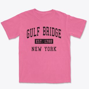 Gulf Bridge New York Classic Established Premium Heavyweight T-shirt