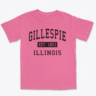 Gillespie Illinois Classic Established Premium Heavyweight T-shirt