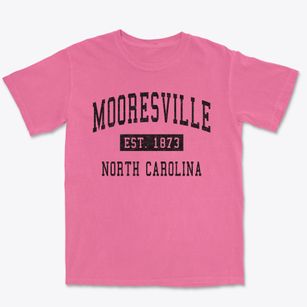 Mooresville North Carolina Classic Established Premium Heavyweight T-shirt