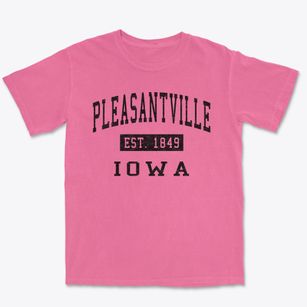 Pleasantville Iowa Classic Established Premium Heavyweight T-shirt