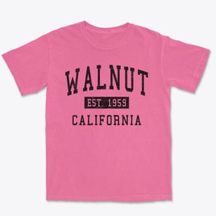 Walnut California Classic Established Premium Heavyweight T-shirt