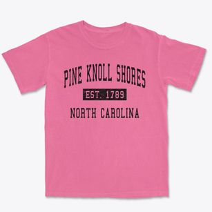Pine Knoll Shores North Carolina Classic Established Premium Heavyweight T-shirt