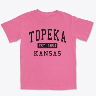 Topeka Kansas Classic Established Premium Heavyweight T-shirt