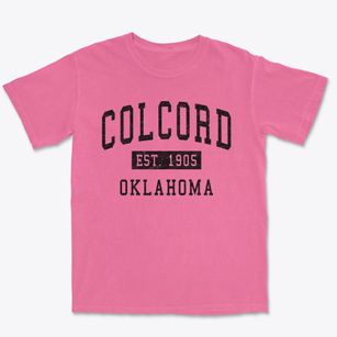 Colcord Oklahoma Classic Established Premium Heavyweight T-shirt