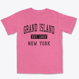 Grand Island New York Classic Established Premium Heavyweight T-shirt