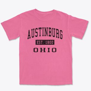 Austinburg Ohio Classic Established Premium Heavyweight T-shirt