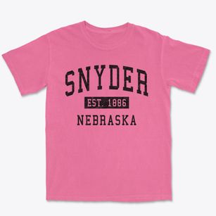 Snyder Nebraska Classic Established Premium Heavyweight T-shirt