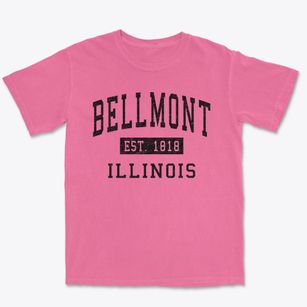 Bellmont Illinois Classic Established Premium Heavyweight T-shirt