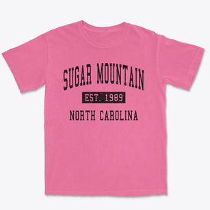 Sugar Mountain North Carolina Classic Established Premium Heavyweight T-shirt