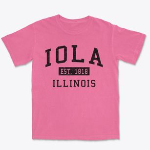 Iola Illinois Classic Established Premium Heavyweight T-shirt