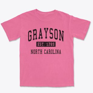 Grayson North Carolina Classic Established Premium Heavyweight T-shirt