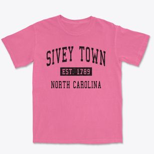 Sivey Town North Carolina Classic Established Premium Heavyweight T-shirt