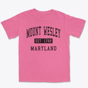 Mount Wesley Maryland Classic Established Premium Heavyweight T-shirt