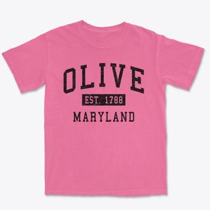 Olive Maryland Classic Established Premium Heavyweight T-shirt