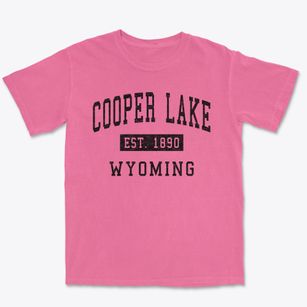 Cooper Lake Wyoming Classic Established Premium Heavyweight T-shirt