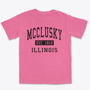 Mcclusky Illinois Classic Established Premium Heavyweight T-shirt