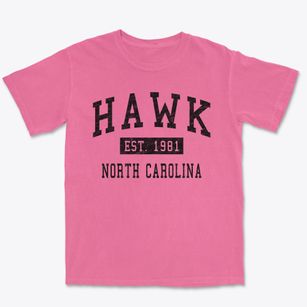 Hawk North Carolina Classic Established Premium Heavyweight T-shirt