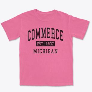 Commerce Michigan Classic Established Premium Heavyweight T-shirt