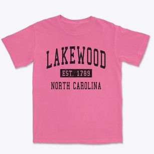 Lakewood North Carolina Classic Established Premium Heavyweight T-shirt
